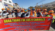 Obreros de construcción civil protestan por más de 20 asesinatos de dirigentes en Lima, Piura, Trujillo y Arequipa