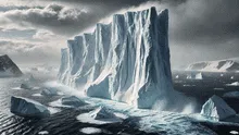 El iceberg más grande del mundo que se desprendió en 1986 y permanece girando en medio del océano