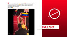 Video no muestra a "Miss Venezuela" manchándose con "sangre" para protestar contra Nicolás Maduro