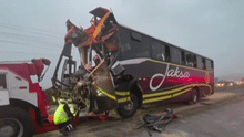 Cañete: dos muertos y 15 heridos deja choque entre un bus y un camión en la Panamericana Sur