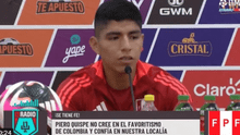 Piero Quispe y su firme respuesta previo al partido ante Colombia por las Eliminatorias: "Soy uno de los mejores"