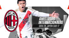 Juega en el AC Milan, sueña con ganar la Champions League y fue convocado por la selección peruana sub-17