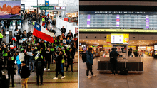 Anuncian huelga de trabajadores en el aeropuerto de Santiago a días de las Fiestas Patrias en Chile