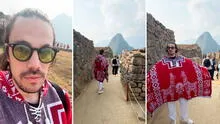 Mexicano sorprendido al comprar poncho para Machu Picchu: "Me dieron mal el dato, nadie lo usa"