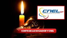 Corte de luz en Quito y Guayaquil, CNEL: apagón nacional en septiembre 2024, a qué hora inicia y cuándo termina