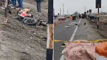 Padre e hijo mueren en accidente en la Panamericana sur cuando iban a bordo de una motocicleta