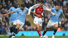 ¡Partidazo! Manchester City y Arsenal empataron con gol a último minuto en la Premier League