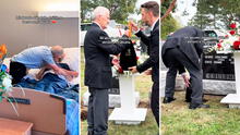 Hombre se despide con tierno beso de su esposa con cáncer tras 70 años de matrimonio