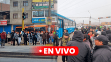 Paro de transportistas EN VIVO: choferes de 'Anconero' y 'Los Chinos' paralizan servicio por extorsiones en Lima