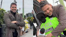 Paco Bazán se une al trend y le regala flores amarillas a mujer policía: esta fue su sorprendente reacción