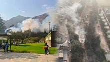 Tristes imágenes de incendio forestal en Alto Huampaní Lurigancho-Chosica que fue controlado por Bomberos