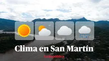 Clima en San Martín, vía Senamhi: temperaturas máximas y mínimas por distritos este 27 de octubre