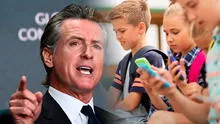 NUEVA LEY en California: medida aprobada por Gavin Newsom para restringir uso de celulares en escuelas de EE. UU.