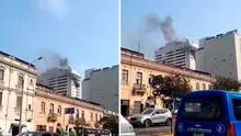 Cercado de Lima: incendio de fuerte intensidad consume inmueble en la av. Nicolás de Piérola