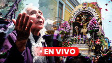 Procesión del Señor de los milagros 2024 EN VIVO: imagen del Cristo Moreno sale de la Iglesia Las Nazarenas