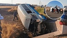 Tráiler y combi de servicio urbano chocan frente a universidad en Juliaca y dejan graves daños materiales