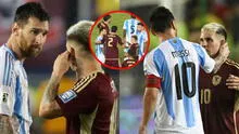 Lionel Messi tuvo PICANTE cruce con Yeferson Soteldo tras empate de Argentina vs. Venezuela