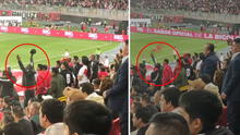 Luis Advíncula y su desatada celebración en el Perú vs Uruguay: lanzó un asiento y 'batuteó' a la tribuna