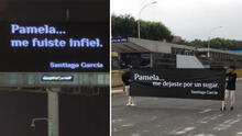 "Pamela... me fuiste infiel": ¿por qué se volvió viral y quién está detrás de los carteles que circulan en Lima?