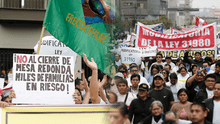 Paro de comerciantes de Mesa Redonda: protestan en rechazo de ley 31980 que restringe actividades a solo 4 rubros