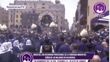 Señor de los Milagros 2024 EN VIVO: Cristo de Pachacamilla llega a la Plaza de Armas para recibir homenajes