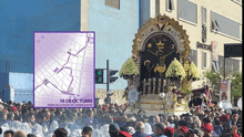 Ruta de la procesión del Señor de los Milagros para HOY, sábado 19 de octubre: dónde está el Cristo Moreno