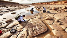 Arqueólogos descubren por extrema sequía en Brasil grabados rupestres de hasta 2.000 años de antigüedad