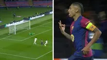 Raphinha anota hat-trick tras gran pase de Yamal y Barcelona golea 4-1 al Bayern Munich por Champions League