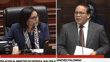 Congresistas Patricia Juárez y Roberto Sánchez protagonizan altercado durante interpelación al ministro de Defensa