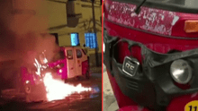 Breña: extorsionadores incendian mototaxi tras exigir pago de cupos