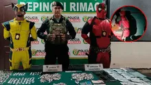 Rímac: policías disfrazados de Wolverine y Deadpool desarticulan clan familiar que vendía drogas