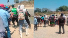 Desesperación en Piura por crisis de agua: policías disparan al aire para dispersar a agricultores