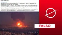 Foto no muestra explosión de misiles en Irán por ataque de Israel en 2024