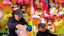 Peruano paga por sorteo de peluches y se lleva sorpresa viral: “Todos los papeles son 4”