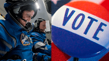 Así fue la votación de 2 astronautas desde el espacio por Kamala vs. Trump para las elecciones en Estados Unidos 2024