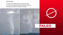 Video no muestra un “bombardeo de tormenta” que provocó lluvias en Valencia, España