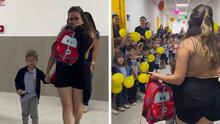 Niño recibe cálida bienvenida en colegio tras vencer el cáncer y conmueve en redes: "Imposible no emocionarse"