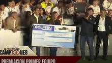 Universitario recibió millonario monto de GOLPERU por lograr el título nacional en su centenario