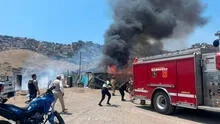 Incendio de gran magnitud afecta recicladora y chanchería en Chorrillos: locales no contaban con permiso para funcionar