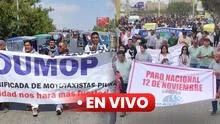 Últimas noticias del paro de transporte HOY 12 de noviembre EN VIVO: Piura y Lambayeque marchan contra la delincuencia