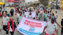 Últimas noticias del paro de transporte del 12 de noviembre: Piura y Lambayeque marcharon contra la delincuencia