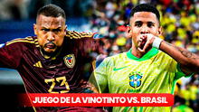 Juego de la Vinotinto vs. Brasil por Eliminatorias 2026: hora y canal para ver EN VIVO el partido