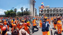 Arequipa: miles de obreros de Construcción Civil protestan contra la delincuencia que cobró la vida de 24 dirigentes