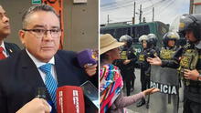 Ministro Santiváñez justifica abuso policial en manifestaciones: "La fuerza es una y es del Estado"