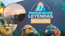 Incendio forestal en el Parque de las Leyendas puso en peligro animales y trabajadores de la sede Huachipa