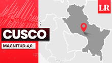 Temblor de magnitud 4,0 remeció hoy Cusco, según IGP