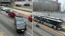 Triple choque en la Vía Expresa: autos invadieron carril del Metropolitano a la altura del Estadio Nacional