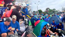 Mineros continúan en protesta desde hace seis días en las afueras del Congreso: se oponen a la eliminación del REINFO