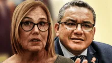 Mónica Delta increpa a Juan José Santiváñez por reducción de extorsiones en solo 4% y él responde: "Pero ha bajado"