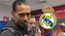 Virgil van Dijk y su insólita reacción cuando le preguntaron si ficharía por el Real Madrid: "No lo sé"